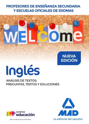 Profesores de Enseñanza Secundaria y Escuelas Oficiales de Idiomas Inglés Análisis de textos:...