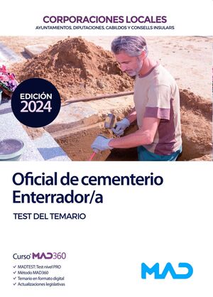 Oficial de cementerio/enterrador (Test) de Corporaciones Locales