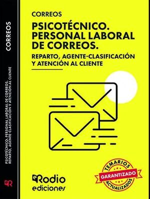 Correos 2025. Psicotécnico. Personal Laboral de Correos. Reparto, Agente Clasificación y...